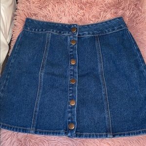 jean skirt